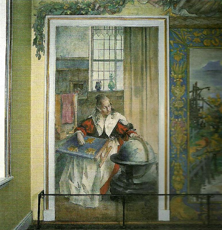 Carl Larsson gustaf ll adolfs eller trettioariga krigets tid Spain oil painting art